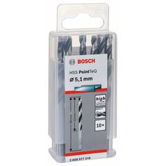 Bosch Metallspiralbohrer HSS PointTeQ, DIN 338, 5,1 mm, 10er-Pack (2 608 577 219), image 