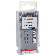 Bosch Metallspiralbohrer HSS PointTeQ, DIN 338, 5,3 mm, 10er-Pack (2 608 577 221), image 