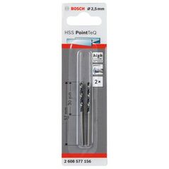 Bosch Metallspiralbohrer HSS PointTeQ, DIN 338, 2,5 mm, 2er-Pack (2 608 577 156), image 