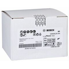 Bosch Fiberschleifscheibe R780 Best for Metal and Inox, 115 x 22,23 mm, 80 (2 608 621 607), image 
