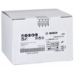 Bosch Fiberschleifscheibe R780 Best for Metal and Inox, 115 x 22,23 mm, 100 (2 608 621 608), image 