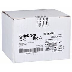 Bosch Fiberschleifscheibe R780 Best for Metal and Inox, 125 x 22,23 mm, 100 (2 608 621 614), image 