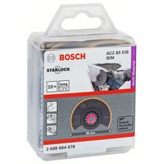 Bosch BIM-TiN Segmentsägeblatt ACZ 85 EIB, Multi Material, 85 mm, 10er-Pack (2 608 664 478), image 