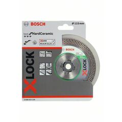 Bosch Diamanttrennscheibe X-LOCK Best for Hard Ceramic, 115 x 22,23 x 1,6 x 10 mm (2 608 615 134), image 