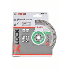 Bosch Diamanttrennscheibe X-LOCK Best for Ceramic Extra Clean Turbo, 125 x 1,4 x 7 mm (2 608 615 132), image 