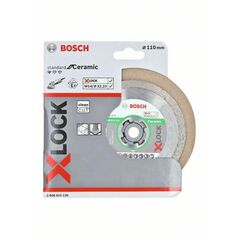 Bosch Diamanttrennscheibe X-LOCK Standard for Ceramic, 110 x 22,23 x 1,6 x 7,5 mm (2 608 615 136), image 