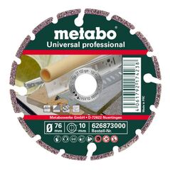 Metabo Diamanttrennscheibe, 76x10,0mm, "UP", Universal "professional", image 
