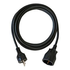Brennenstuhl BAT Kunststoff-Verlängerung mit Schutzkontakt-Stecker 3m Kabel schwarz, image 