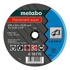 Metabo Flexiamant super 150x2,0x22,23 Stahl, Trennscheibe, gekröpfte Ausführung, image 