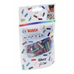 Bosch Klebesticks Gluey, Glitzer-Mix, 70 Stück, rot, grün, blau, silber, gold (2 608 002 006), image 