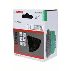 Bosch Topfbürste X-LOCK Clean for Inox, 75 mm, 0,3 mm, gewellter rostfreier Stahldraht (2 608 620 728), image 