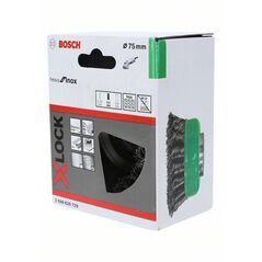 Bosch Topfbürste X-LOCK Heavy for Inox, 75 mm, 0,5 mm, gezopfter rostfreier Stahldraht (2 608 620 729), image 