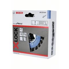 Bosch Scheibenbürste Heavy for Metal X-LOCK, gezopft, 115 mm, 0,5 mm, 12 mm (2 608 620 731), image 