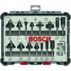 Bosch Fräser-Set, 6-mm-Schaft, 15-teilig (2 607 017 471), image 