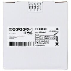 Bosch Fiberschleifscheibe R574 Best for Metal, X-LOCK, 125 x 22,23 mm, K 36 (2 608 619 160), image 