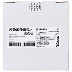 Bosch Fiberschleifscheibe R574 Best for Metal, X-LOCK, 125 x 22,23 mm, K 60 (2 608 619 161), image 