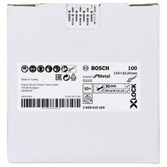 Bosch Fiberschleifscheibe R444 Expert for Metal, X-LOCK, 115 x 22,23 mm, K 100 (2 608 619 169), image 
