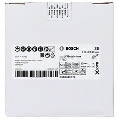 Bosch Fiberscheibe R780 Best for Metal and Inox, X-LOCK, 115 x 22,23 mm, K 36, Stern (2 608 619 177), image 
