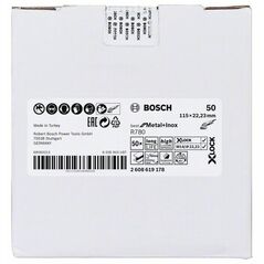 Bosch Fiberscheibe R780 Best for Metal and Inox, X-LOCK, 115 x 22,23 mm, K 50, Stern (2 608 619 178), image 