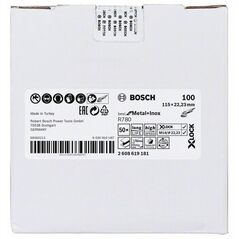 Bosch Fiberscheibe R780 Best for Metal and Inox, X-LOCK, 115 x 22,23 mm, K 100, Stern (2 608 619 181), image 