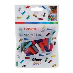 Bosch Klebesticks Gluey, 8 POP-Farbmix 70-teilig (2 608 002 011), image 