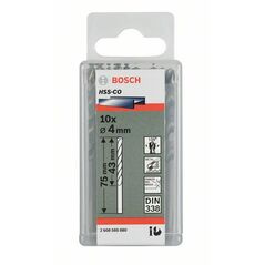 Bosch Metallbohrer HSS-Co, DIN 338, 7,8 x 75 x 117 mm, 10er-Pack (2 608 588 099), image 