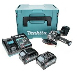 Makita GA005GM201 Akku-Winkelschleifer 40V Brushless 125mm + 2x Akku 4,0Ah + Ladegerät + Koffer, image 