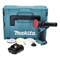Makita DPV300A1J Akku-Schleifpolierer 18V Brushless 80mm + 1x Akku 2,0Ah + Koffer - ohne Ladegerät, image 