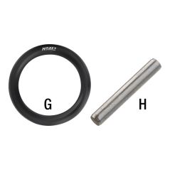HAZET O-Ring 880S-G612 Vierkant hohl 10 mm (3/8 Zoll) Durchmesser 13 x 3,5, image 