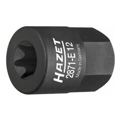 HAZET Turbolader / Krümmer TORX Einsatz 2871-E12 Außen-Sechskant 17 mm Außen TORX Profil E12, image 