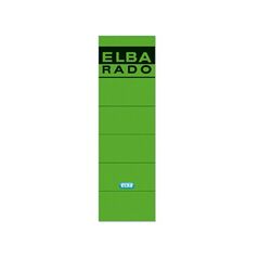 ELBA Ordneretikett 100420948 breit/kurz sk grün 10 St./Pack., image 