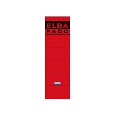 ELBA Ordneretikett 100420950 breit/kurz sk rot 10 St./Pack., image 