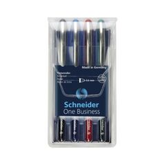 Schneider Tintenroller One Business 0,6mm sortiert 4 St./Pack., image 