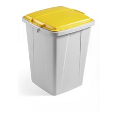 Durable Abfallbehälter DURABIN 90l Grau/Gelb, image 