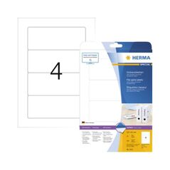 HERMA Ordneretiketten 5121 DIN A4 157x61mm weiß 100 St./Pack, image 