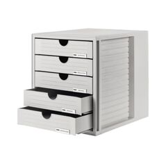 HAN Schubladenbox Systembox 1450-11 DIN C4 5Schubfächer lgr, image 