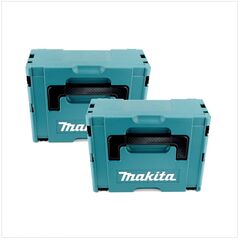 2x Makita Kunststoff Werkzeug Koffer MAKPAC 2 - ohne Einlage, image 