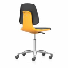 bimos Arbeitsstuhl Labsit orange mit Rollen Sitzschale, image 