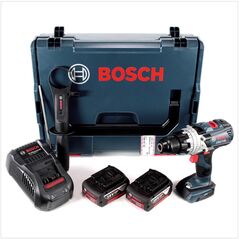 Bosch GSB 18V-85 C Akku-Schlagbohrschrauber 18V Brushless 1/2" 85Nm + Tiefenanschlag + 2x Akku 5Ah + Ladegerät + Koffer, image 
