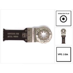 FEIN E-Cut Starlock Plus Sägeblatt Universal 3 Stk. 60 x 28 mm ( 63502151220 ) BI-Metall, image 