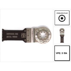 FEIN E-Cut Starlock Plus Sägeblatt Universal 5 Stk. 60 x 28 mm ( 63502151230 ) BI-Metall, image 