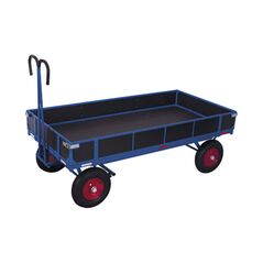 VARIOfit Handpritschenwagen mit Bordwand Vollgummibereifung 1.185 x 780 mm Traglast 1.000 kg, image 