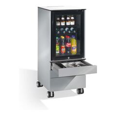 C+P Kühlschrank-Caddy Asisto für Besteck und Geschirr, H1150xB500xT600mm Weißaluminium, image 