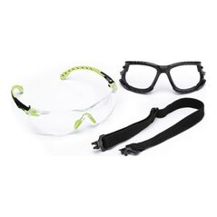 3M Schutzbrille Solus 1000-Set EN 166,EN 170,EN 172 Bügel grün,Scheiben klar PC, image 