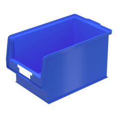 Bito Sichtlagerkasten PK Set inklusive Etikett / PK401 L350xB210xH200 mm, blau, image 