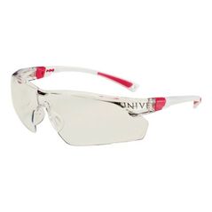 Schutzbrille 506 UP EN 166,EN 170 Bügel weiß rosa,Scheibe klar PC UNIVET, image 