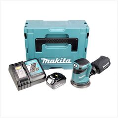 Makita DBO180RF1J Akku-Exzenterschleifer 18V 125mm + 1x Akku 3Ah + Ladegerät + Koffer, image 