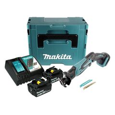 Makita DJR183RGJ Akku-Reciprosäge 18V 50mm + 2x Akku 6Ah + Ladegerät + Koffer, image 