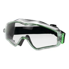 Vollsichtbrille 6x3 EN 166,EN 170 Rahmen gunmetallic/grün,Scheibe klar PC, image 
