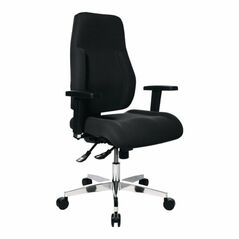 Topstar Bürodrehstuhl schwarz Lehnen-H.600mm Sitz-H.430-510mm ohne Armlehnen, image 